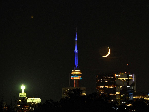 Diwali Crescent Moon and Venus