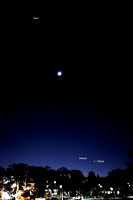 Venus, Moon and Mars with Hyades and Pleiades