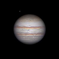 Jupiter with a moon
