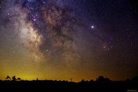 08 The Milky Way with Lagoon Nebula and planets