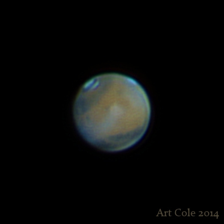 Mars from Hammonds Plains, Nova Scotia 2014-05-03