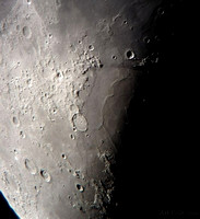 Mare Serenitatis region of moon with iPhone 4s 12-30-2011