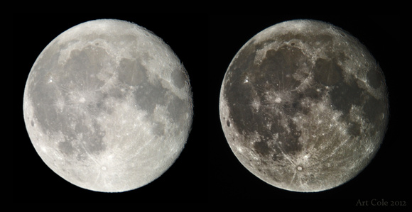 Moon with iPhone 4s 2012-11-29 (before and after)