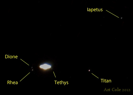 Saturn & Moons with iPhone 4s 2012-05-07