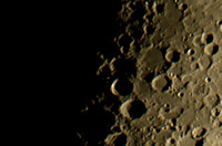 Moon Craters Stacked Lunar X