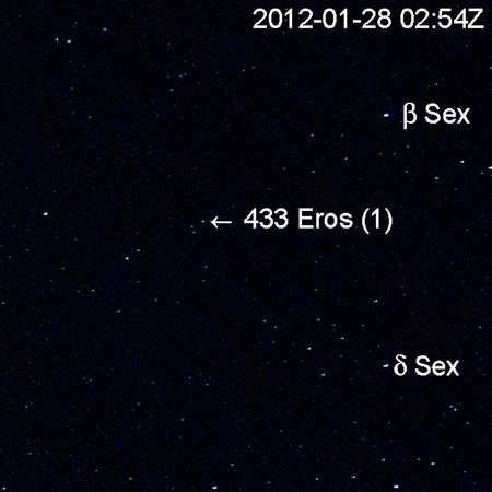 Movement of minor planet 433 Eros Part I