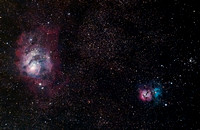 The Lagoon and Trifid Nebulae (M8 _ M20)