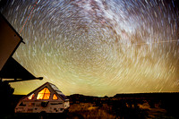 Camping With Star Trails