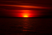 Deep Red Sunset