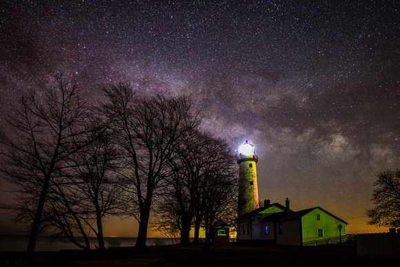 Milky Way over Lighthouse