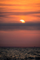 Crescent Solar Eclipse Rise