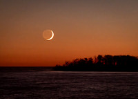 Crescent Moon Skyscape
